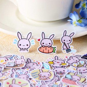 Kawaii Mini Rabbits | 40 Piece Stickers